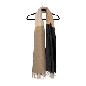 PART TWO Copenhagen Wool Cashmere Winter Colourblock Scarf